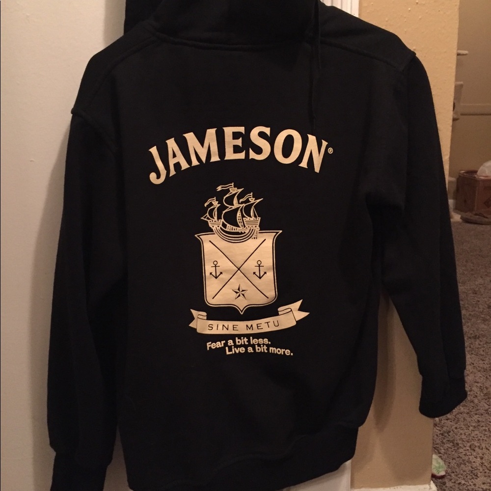 Jameson Zip Hoodie Size Small Black